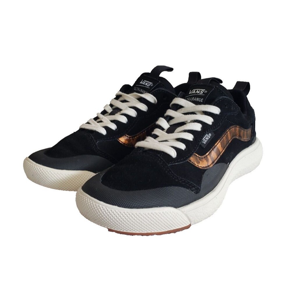 Vans UltraRange Exo Patent Leopard Black UltraCush VN0AUWMBM8 Women's Sz 7.5 NEW